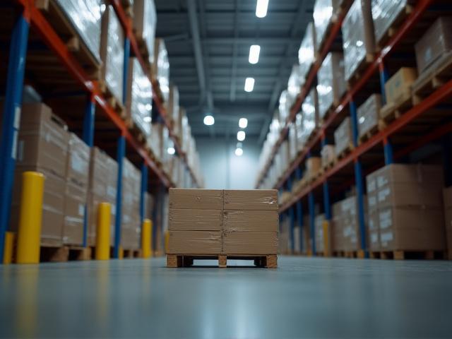 Clean and secure 4US Transportation warehouse interior in New Orleans